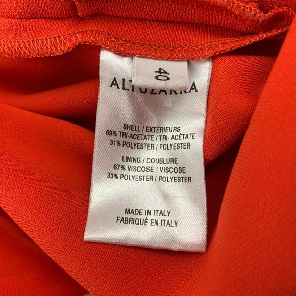 ALTUZARRA Size 4 Orange Triacetate Blend Dress Pants - Picture 3 of 4